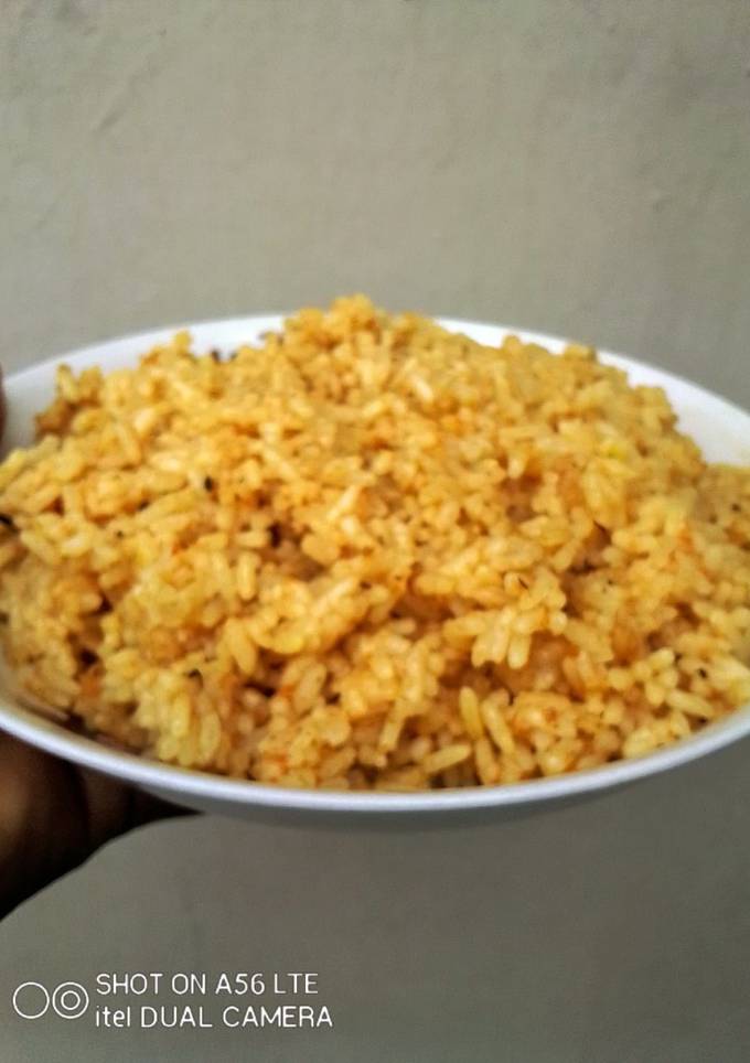 A picture of CarrotJollof Rice.