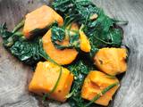 A picture of Sweet potato and spinach stew.