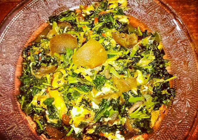 A picture of Vegetable soup....Efo riro🥵.