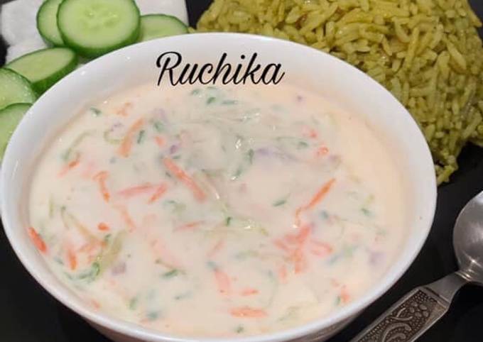 A picture of Vegetables Raita.