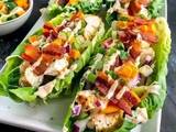 A picture of Chicken Bacon Ranch Lettuce Wraps.