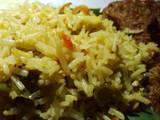 A picture of Vegetable fried basmati rice.