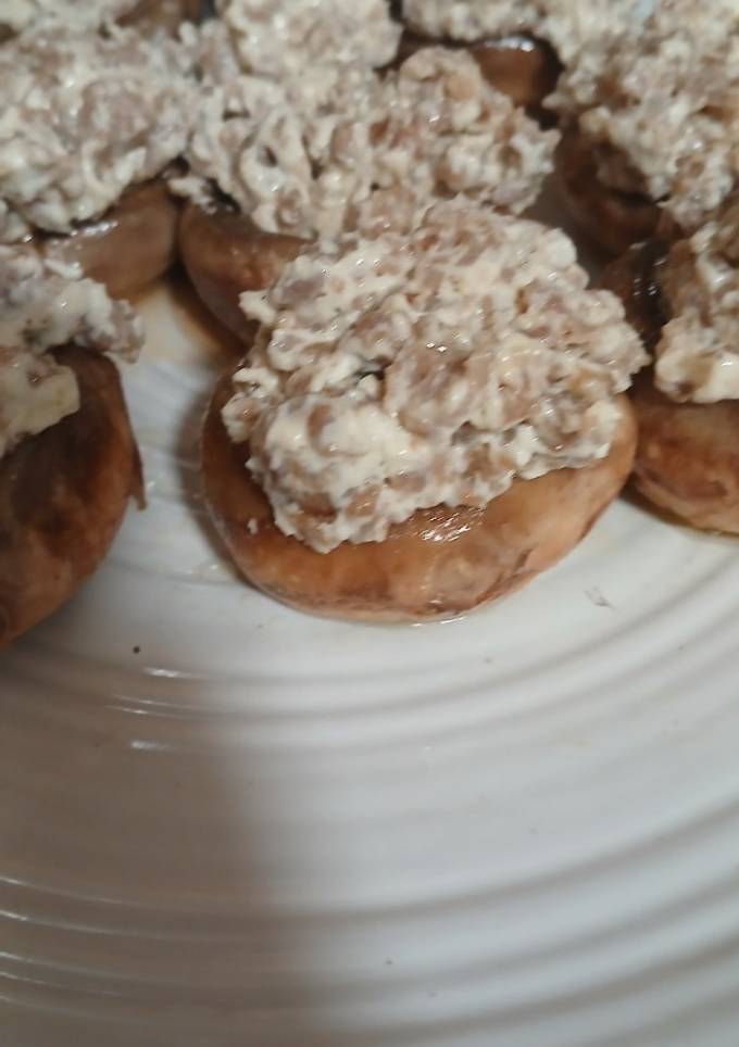 A picture of Stuffed Mushrooms (Stovetop Method).