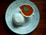 A picture of Tomato capsicum soup.