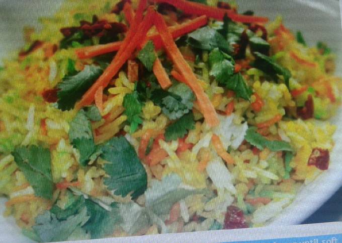 A picture of Vegetables Pilau.