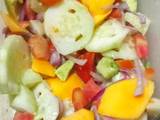 A picture of Mango vegetable salad 🥗.