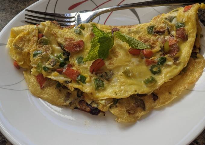 A picture of Vegetable OMLETTE.