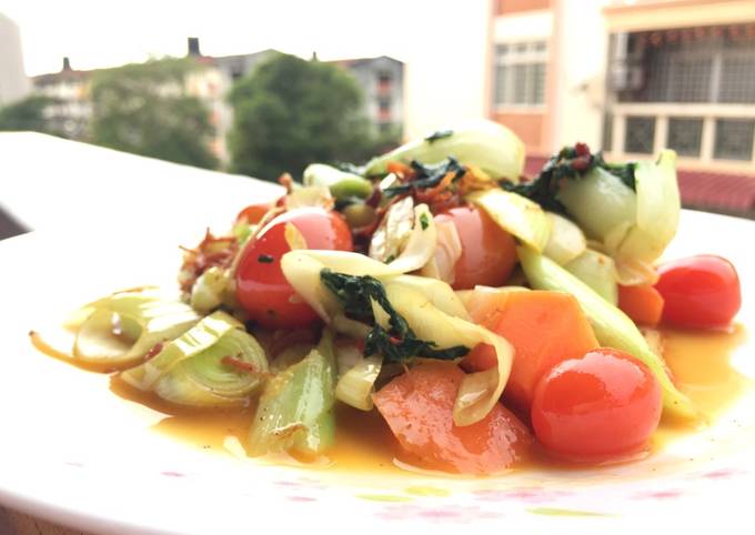 A picture of Mix Vegetables In XO Scallop Sauce.