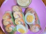 รูปของ สลัดโรลกุ้งไข่ต้ม