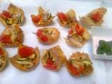 A picture of Chapati vegetable cups #team contest #team sugar&spice #appetizer #indian food.