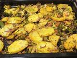 A picture of Baked vegetables.