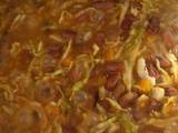 A picture of Red beans & cabbage soup.