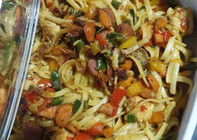 A picture of Vegetable pasta.