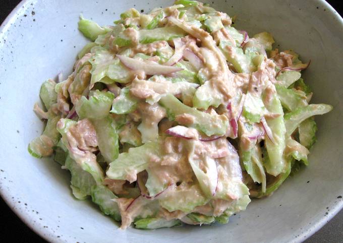 A picture of Celery & Tuna Mayo Salad.