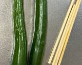 A picture of step 1 of Japanese Stall Cucumber.