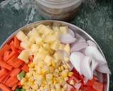 A picture of step 1 of Mix vegetables pulav.