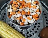 A picture of step 1 of Cucumber, Corn and Turmeric Noodles.