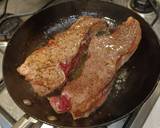 A picture of step 5 of Bruschetta with Beef and Mushrooms.