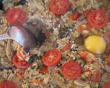 A picture of step 8 of Rice with vegetables, wild mushrooms, eggs and Olive Oil from Spain recipe.