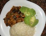 A picture of step 1 of Rice eggplants curry and avocados #author marathon.