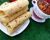 A picture of step 19 of Lefse with chicken vegetable soup.