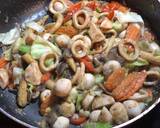 A picture of step 4 of Chopsuey (Vegetables with Squids).