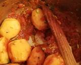 A picture of step 2 of Peas stew with rice and cabbage.