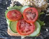 A picture of step 2 of Grated Eggs n Vegetables sandwich #Theme Challenge.