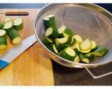 A picture of step 1 of Courgette in Poppy seeds sauce.