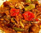 A picture of step 5 of Seitan Mushroom Lentil Stew (Vegan).