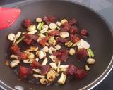 A picture of step 1 of Pasta in spicy chorizo tomato sauce with capers.