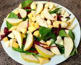 A picture of step 6 of Salad with duck, pears, apples and beets.