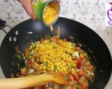 A picture of step 5 of Stir fry vegetables and tuna rice.