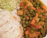 A picture of step 4 of Peas stew with rice and cabbage.