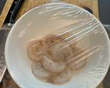 A picture of step 1 of Cheung fun - Chinese Shrimp Rice Noodles - AMAZING.