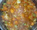 A picture of step 5 of Dambun shinkafa + Vegetable Soup.