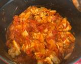 A picture of step 5 of Tomato Chicken Curry.