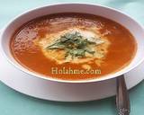 A picture of step 12 of Creamy Basil Tomato Carrot Soup.