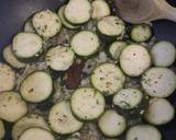 A picture of step 1 of Courgettes, shallots, chestnut mushrooms.