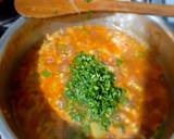 A picture of step 5 of Green maize- red bean salsa with vegetables.