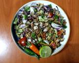 A picture of step 3 of Brown lentil veggies salad 🥗.