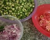 A picture of step 1 of Simple fried lady finger curry #recipemarathon.