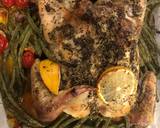 A picture of step 5 of Spatchcock Herb of Provence Chicken w Lemon and vegetables (easy sheet pan dinner).