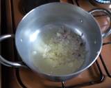 A picture of step 3 of Ugali with cabbages with veg.