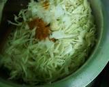 A picture of step 2 of Quick Cabbage with Mustard seeds.