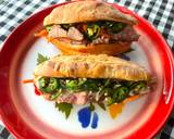 รูปขั้นตอนการทำที่ 6 ของ Baguette Vietnamese Sandwich🥖🌶️🍅🧄แซนวิชเวียดนาม Banh Mi🥖🌶️EP:ไส้หมูย่าง&แครอทดองพริกสด🌶️
