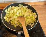 A picture of step 1 of Main dish with egg, cabbage, celery and spinach.