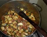 A picture of step 2 of Eggplants and zucchini curry# coconut contenst.