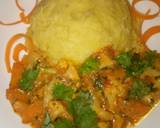 A picture of step 5 of Mashedmatoke and vegetables curry #4week challenge.