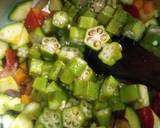 A picture of step 5 of Okra stew.